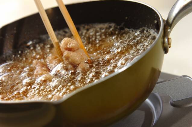 さわやかおろしポン酢でいただく鶏のサクッと竜田揚げの作り方の手順2