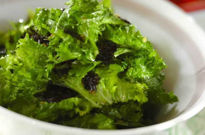 ワサビ菜チョレギサラダ 副菜 レシピ 作り方 E レシピ 料理のプロが作る簡単レシピ