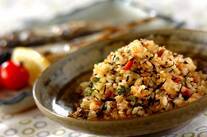 ヒジキと納豆のチャーハン