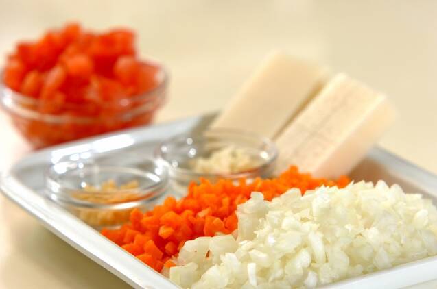 焼き餅カレーの作り方の手順1