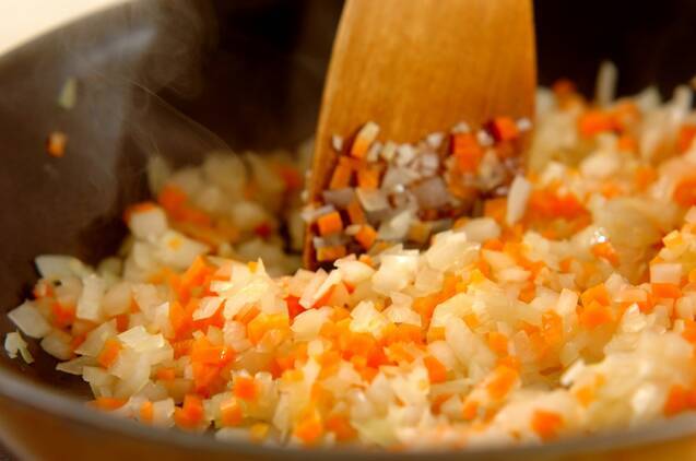 焼き餅カレーの作り方の手順2