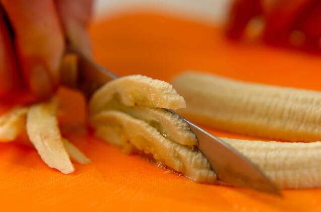 バナナとあんこの春巻きの作り方の手順1