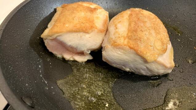 鶏胸肉のしっとりロースト　タプナード添えの作り方の手順9