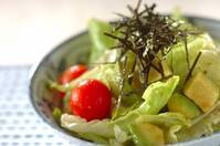アボカドの和風サラダ
