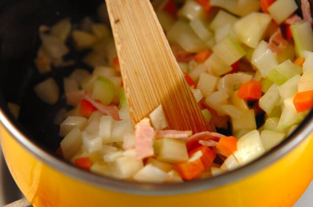 アサリのクラムチャウダーの作り方の手順2