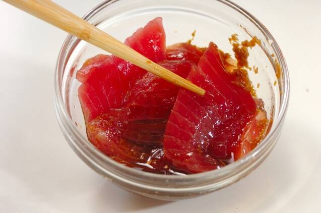 アヒポキ手まり寿司の作り方の手順2