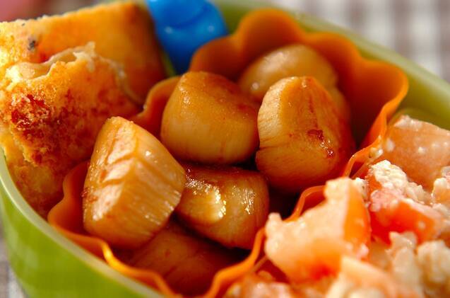 ホタテのショウガ焼き