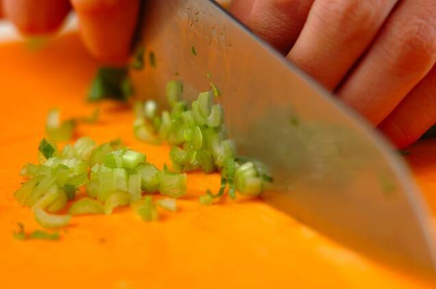 小松菜の混ぜご飯の作り方の手順1