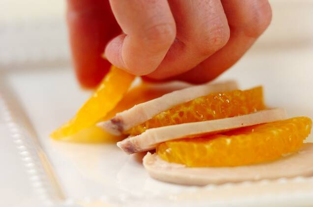 鶏ハムとハッサクのサラダ　ラビゴットソースの作り方の手順5