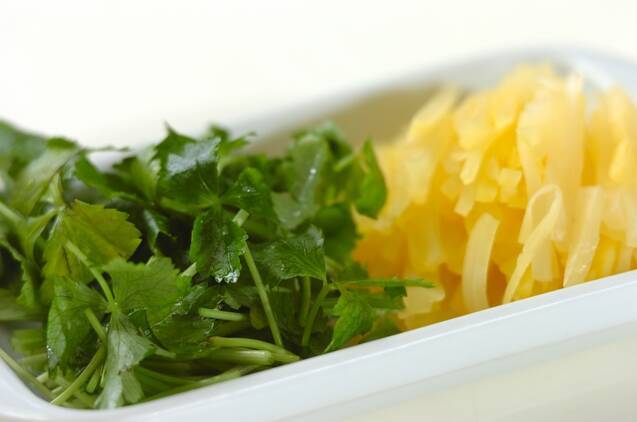 シラスと豆腐の和風サラダの作り方の手順2