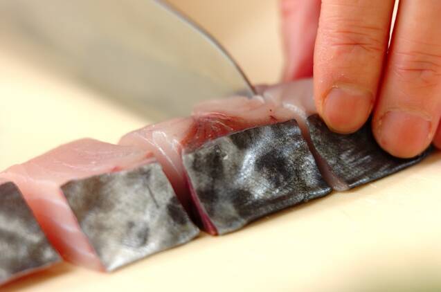 サワラのから揚げ香味ダレの作り方の手順1