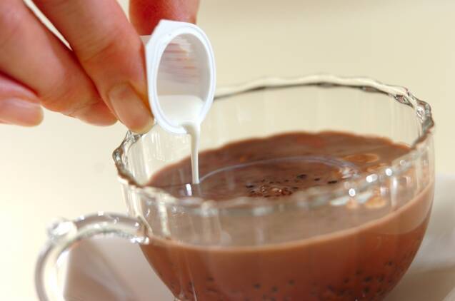 タピオカ入りアイスココアの作り方の手順4