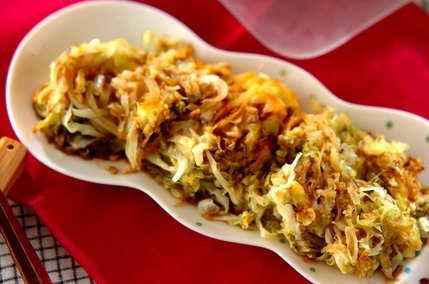 キャベツの卵とじ