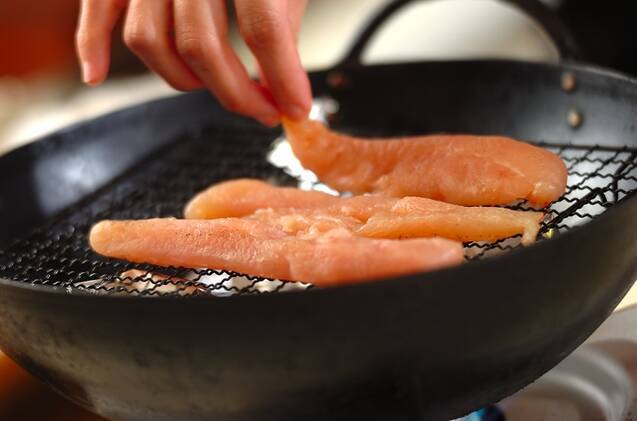 鶏ささ身の燻製の作り方の手順3