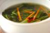 ホウレン草の中華スープ