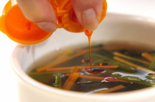 ホウレン草の中華スープの作り方の手順2