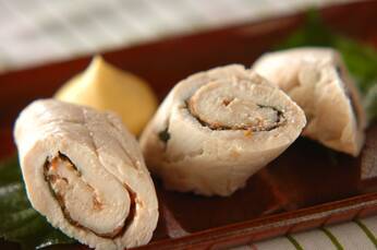 ささ身の梅シソロール