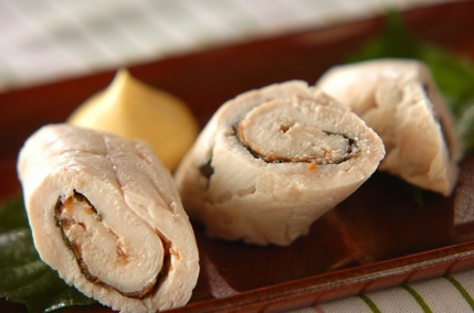 ささ身の梅シソロール