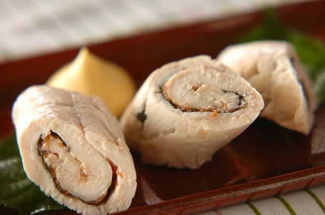 ささ身の梅シソロール