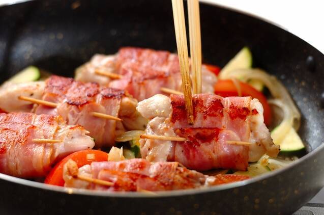 ベーコン巻きチキンの煮込みの作り方の手順6