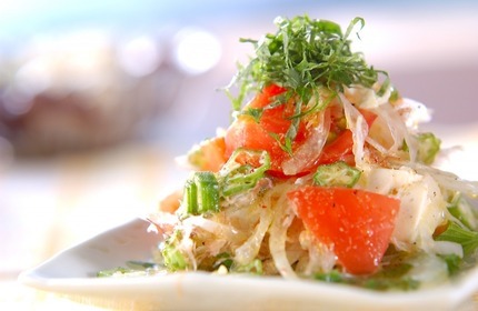 トマトと豆腐のサラダ