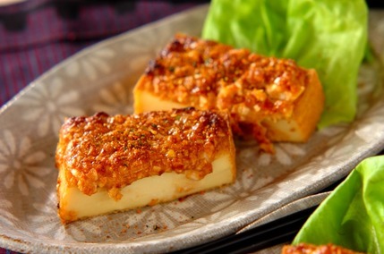 厚揚げのネギみそ焼き