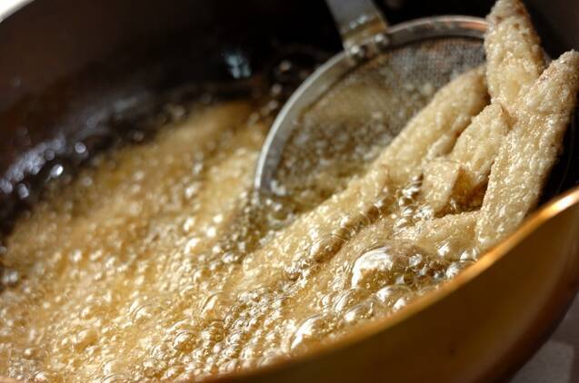 やみつきゴボウのカリカリ揚げの作り方の手順2