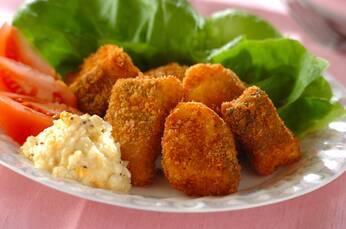 ふわふわサクッと！白身魚のフライタルタル添え