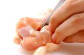 鶏肉の南蛮漬けの下準備1
