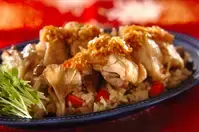 炊飯器でできる！　蒸し鶏＆炊き込みご飯