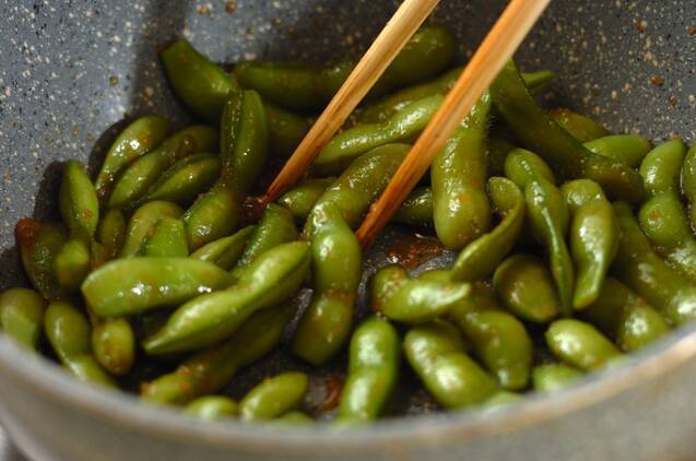 枝豆のニンニクしょうゆ煮の作り方の手順2