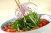 水菜とジャコのサラダの作り方の手順2
