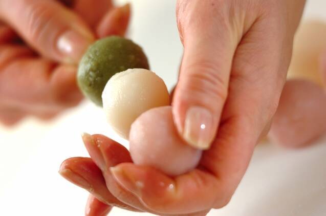 お花見団子の作り方の手順4