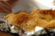 油揚げの納豆はさみ焼きの作り方2