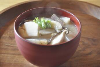 具だくさん！みそけんちん汁