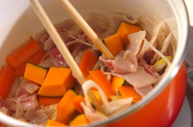 ほうとう風うどんの作り方の手順3