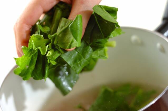 ホウレン草のジンジャースープの作り方の手順3