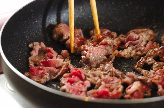 牛肉とジャガイモの中華カレー炒めの作り方の手順4