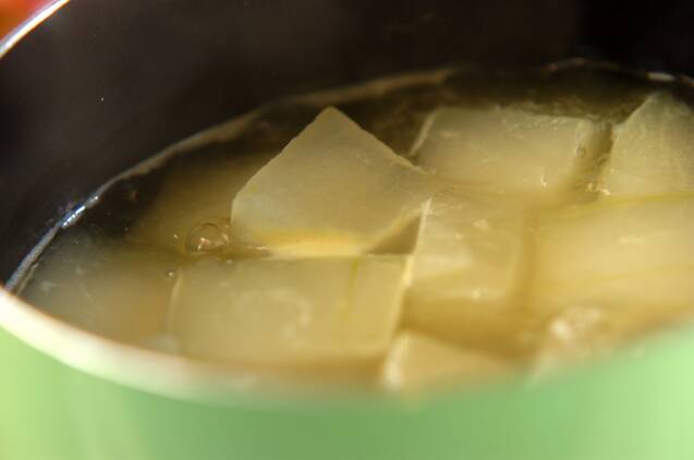 冬瓜のそぼろあんの作り方の手順3