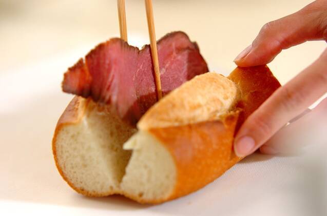 ローストビーフのサンドイッチの作り方の手順3