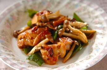 チキンのガーリックバター炒め