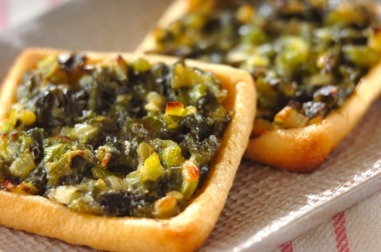 油揚げのネギみそ焼き