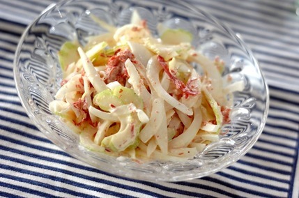 セロリとコンビーフのレモンサラダ