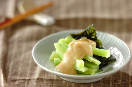 ブロッコリーの茎のヌタ