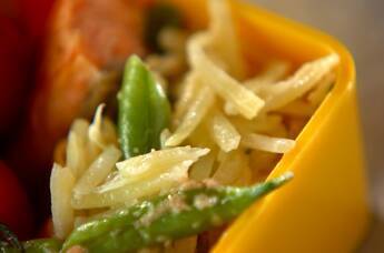 ジャガイモとサヤインゲンの明太マヨ和え