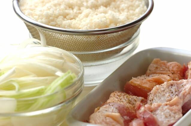 チキンビリヤニの作り方の手順1