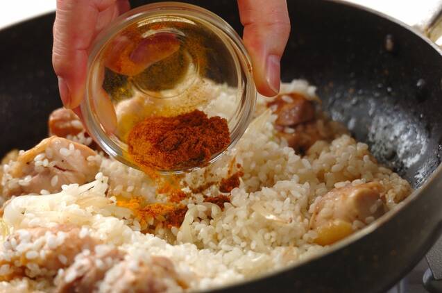チキンビリヤニの作り方の手順3