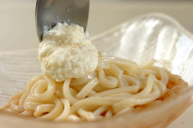 暑い日に！冷やし月見とろろうどんの作り方の手順3