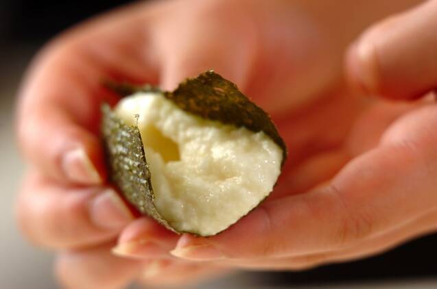 チーズ入り大和芋の磯辺揚げの作り方の手順2