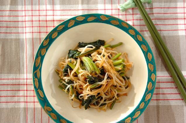 モヤシの甘酢ショウガ炒め